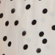 Ivory & Black Spot Print Keyhole Detail Belted Fit & Flare Dress