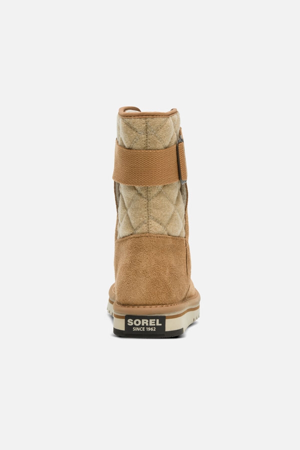 Sorel Tan Suede Fleece Lined Quilted Detail Boot