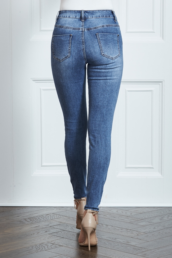 Grace Mid Blue Skinny Jeans
