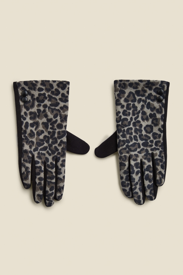 Oslo Leopard Print Gloves
