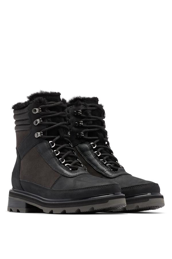 Sorel Black Lace Up Hiker Boots