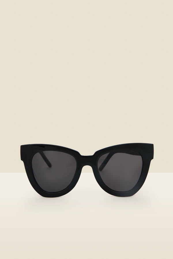 Black Soft Winged Sunglasses