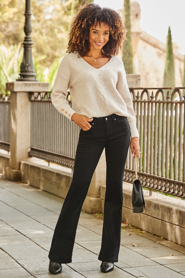 Natural Super Soft Cable Knit Jumper