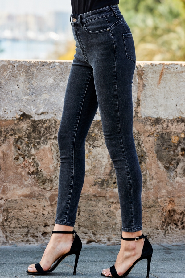 Charcoal Grey Sculpting Skinny Jeans