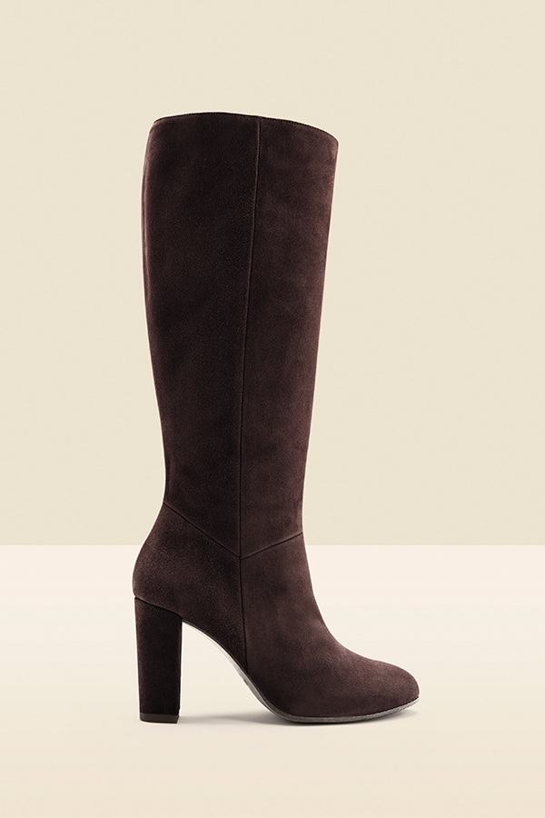 Blake Chocolate Brown Suede Knee High Boot