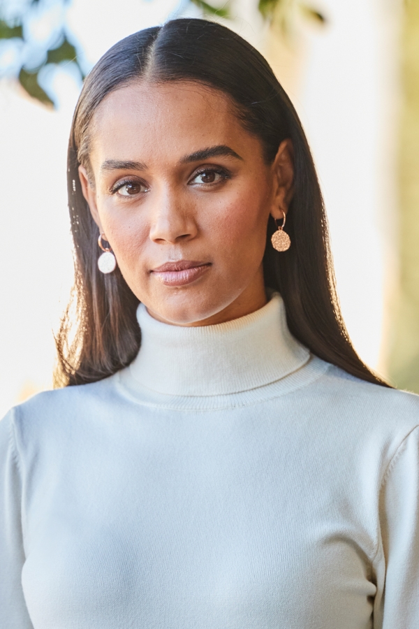 Cream Roll Neck Zip Detail Jumper