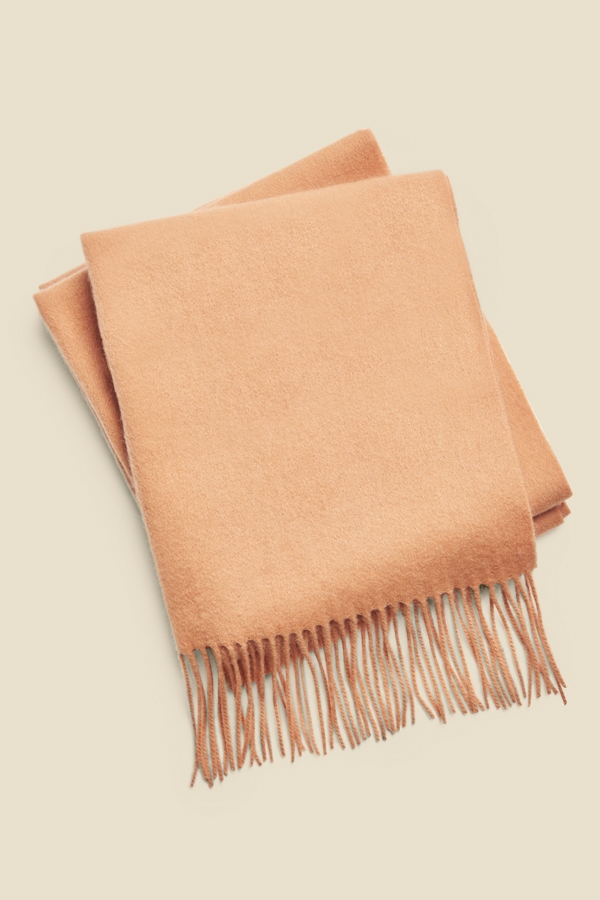Camel Super Soft Wool & Cashmere Blend Scarf