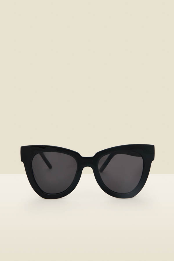 Black Soft Winged Sunglasses