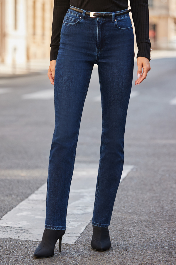 Dark Indigo Super Soft Cigarette Slim Leg Jeans