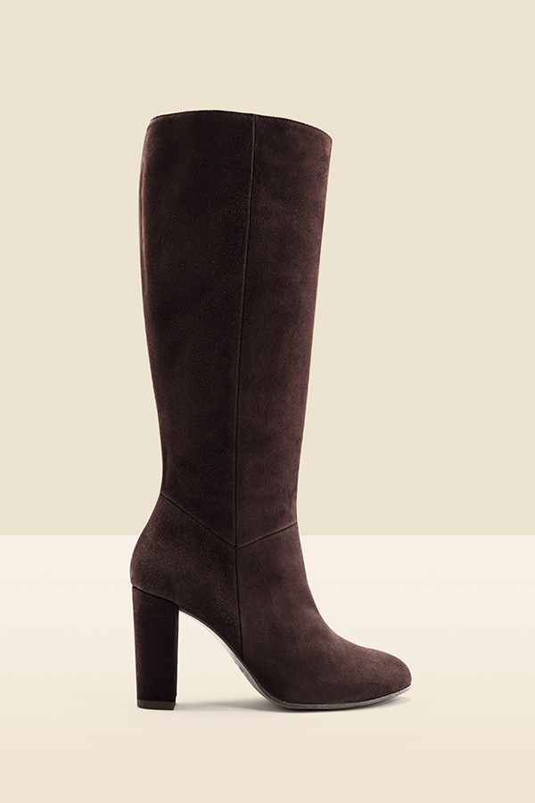 Blake Chocolate Brown Suede Knee High Boot