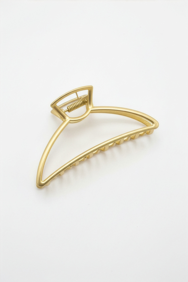 Gold Frame Hair Claw Clip