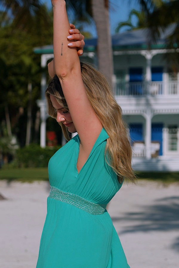 green aqua dress Warra main image 1