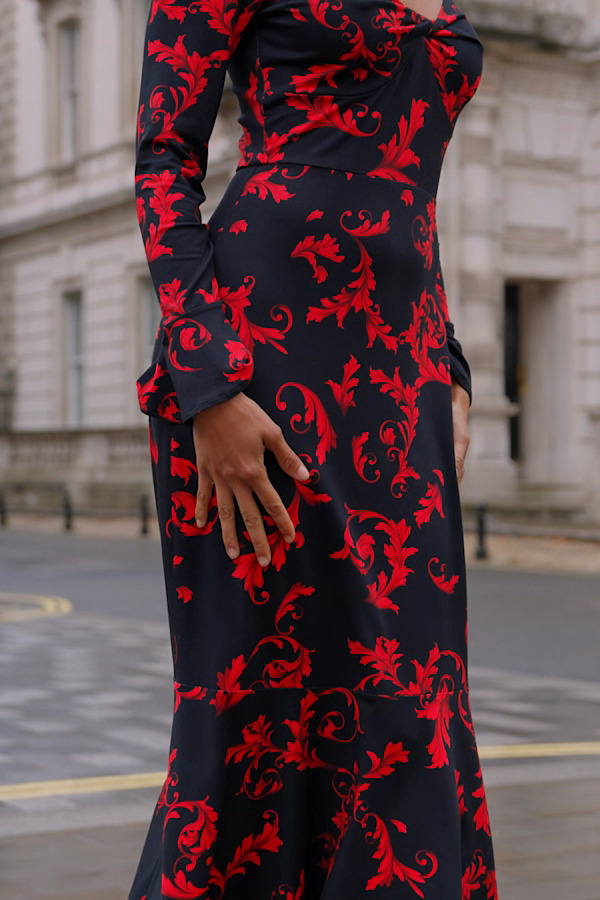 halter neck engagement dress Julia main image 1