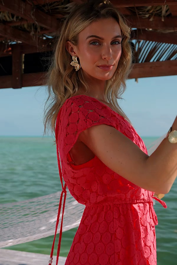 red floral beach dress Asheville Plus Size - Fair Trade Dresses Red 100%POLYESTER Dress The Mac Duggal Beaded Faux Women's Wide US Size:12W New Dresses