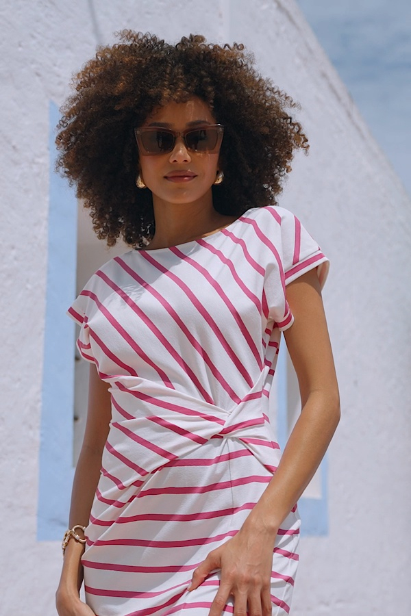 strapless open back dress MATCHA STRIPED BUTTON UP MAXI DRESS – The Palm Tree Boutique main image 1