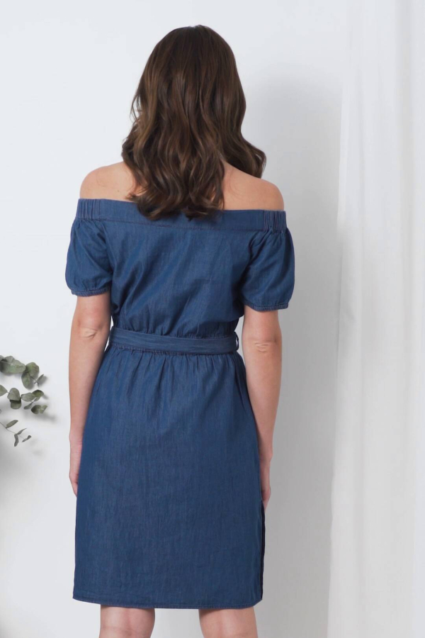 bardot stacey denim dress Day to night in our Stacey Denim Dress. Shop: https://www.bardot .com/product/stacey-denim-dress-91123DB_VINTAGE.html#start=1