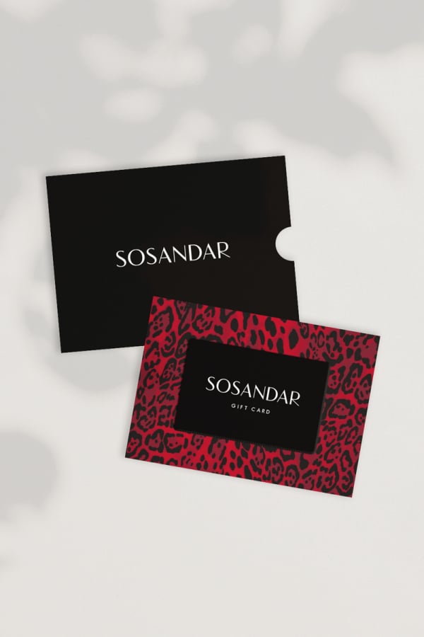 Red Leopard Print Postal Gift Card
