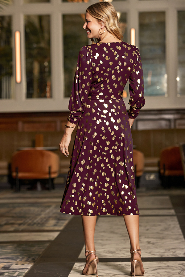 slim fit dress slacks Gold Spot Frill Dress Navy – Korango